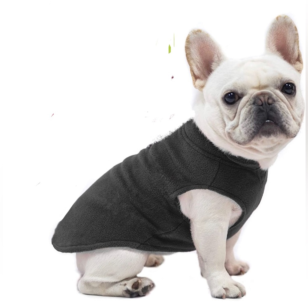 New Large Dog Fleece Vest Sweater Winter Jacket D-Ring Leash Cold Warm Shirt